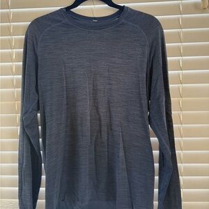 Men's Blue lululemon Long Sleeve breathable Shirt